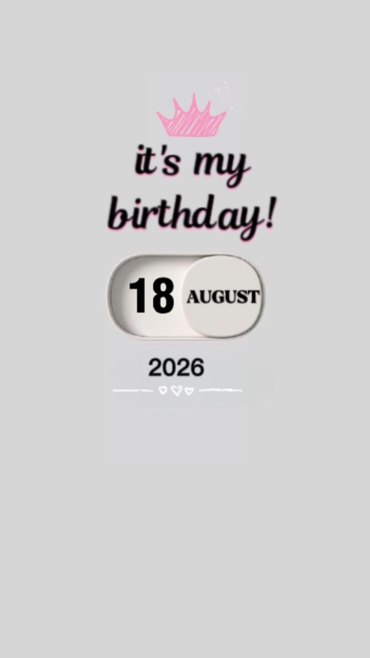 BIRTHDAY 18 AUGUST 