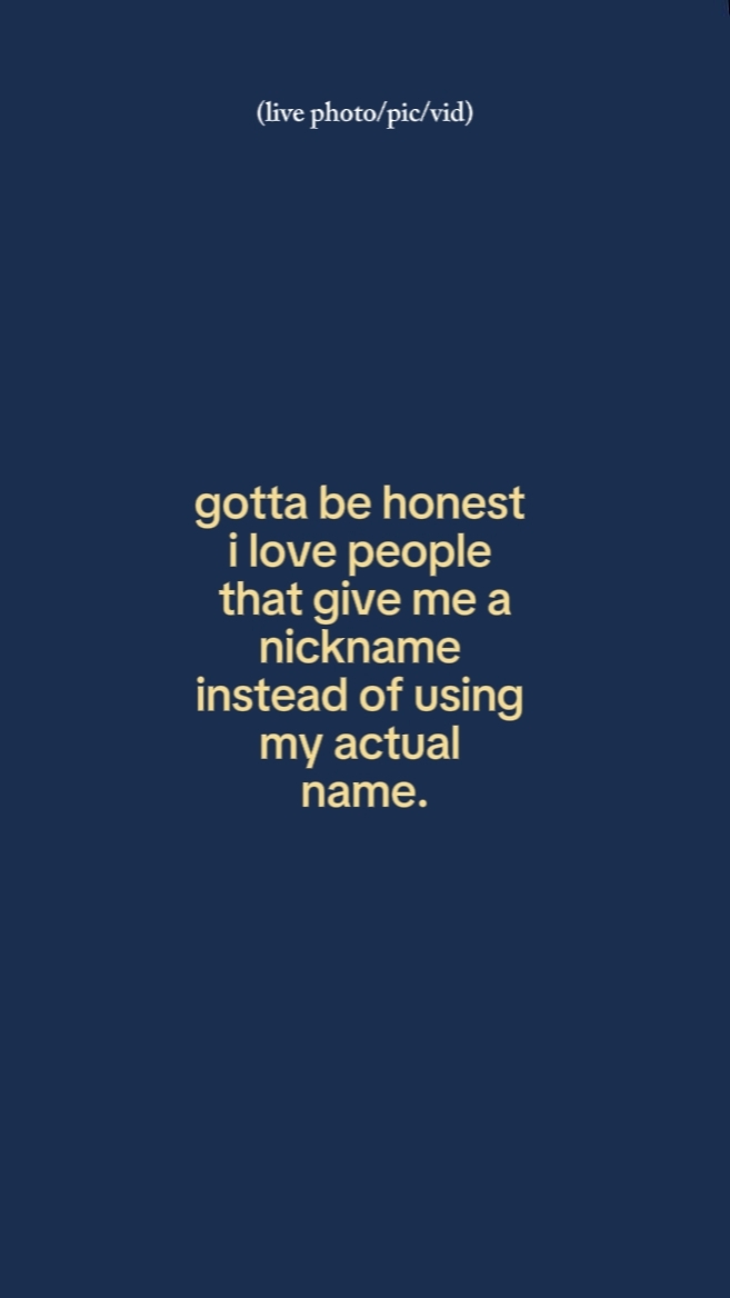 gotta be honest 