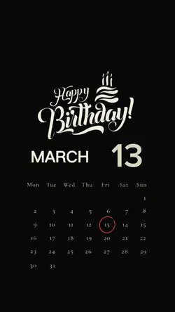 March 13 Birthday