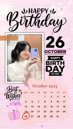 HBD 26 OCTOBER GIRL