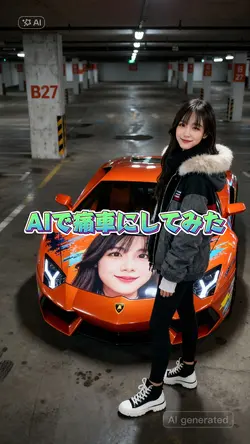 AIで痛車にしてみた