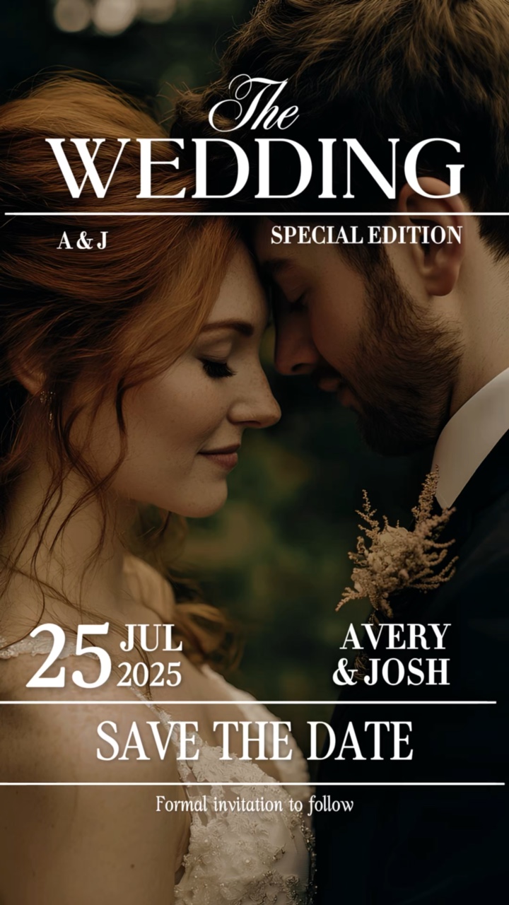 Convite de casamento