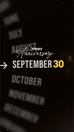 Anniversary Sept 30