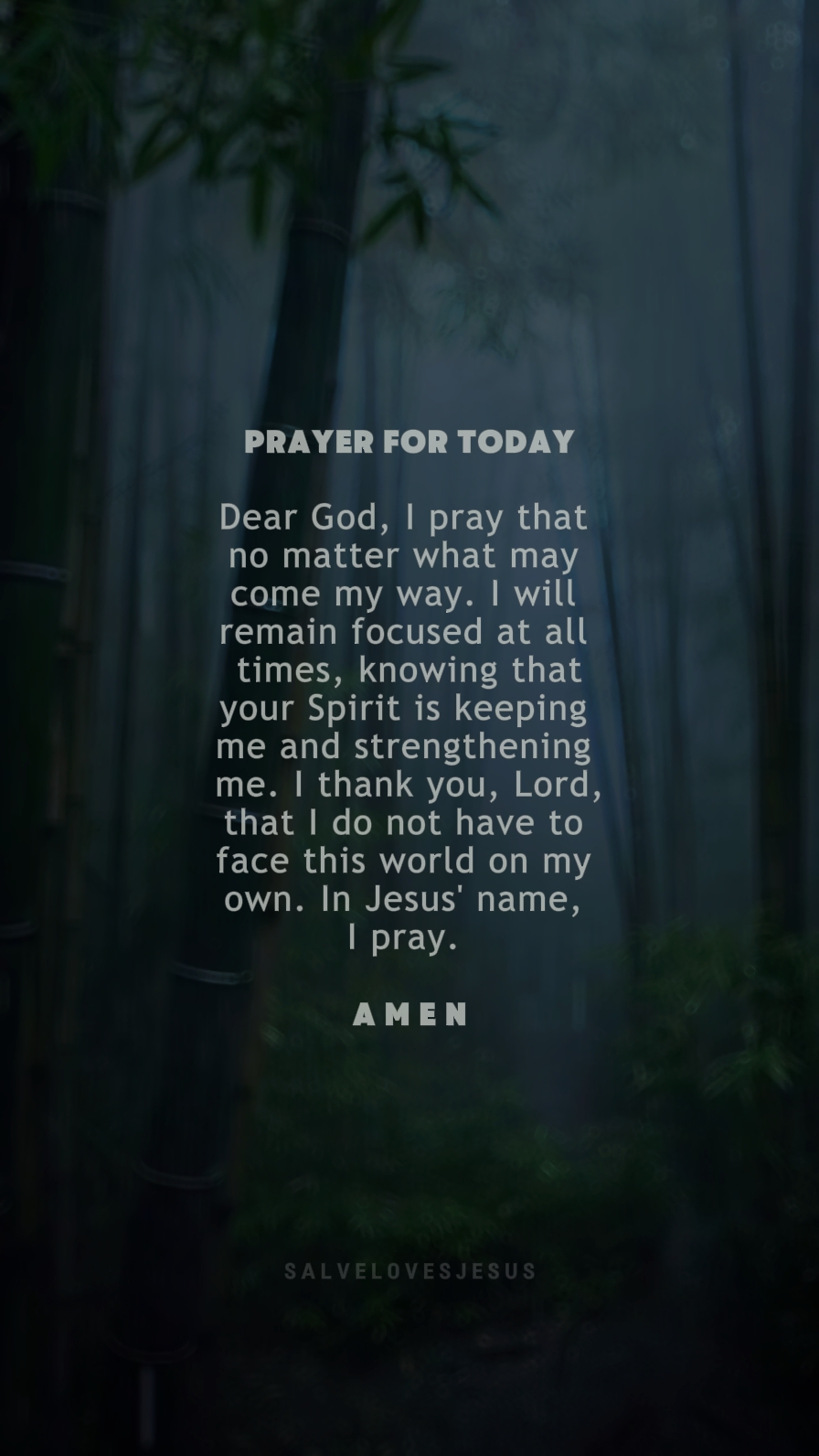 Prayer for today