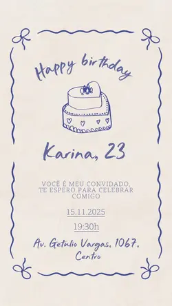 Convite Aniversário