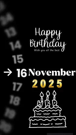 HBD 16 NOVEMBER 