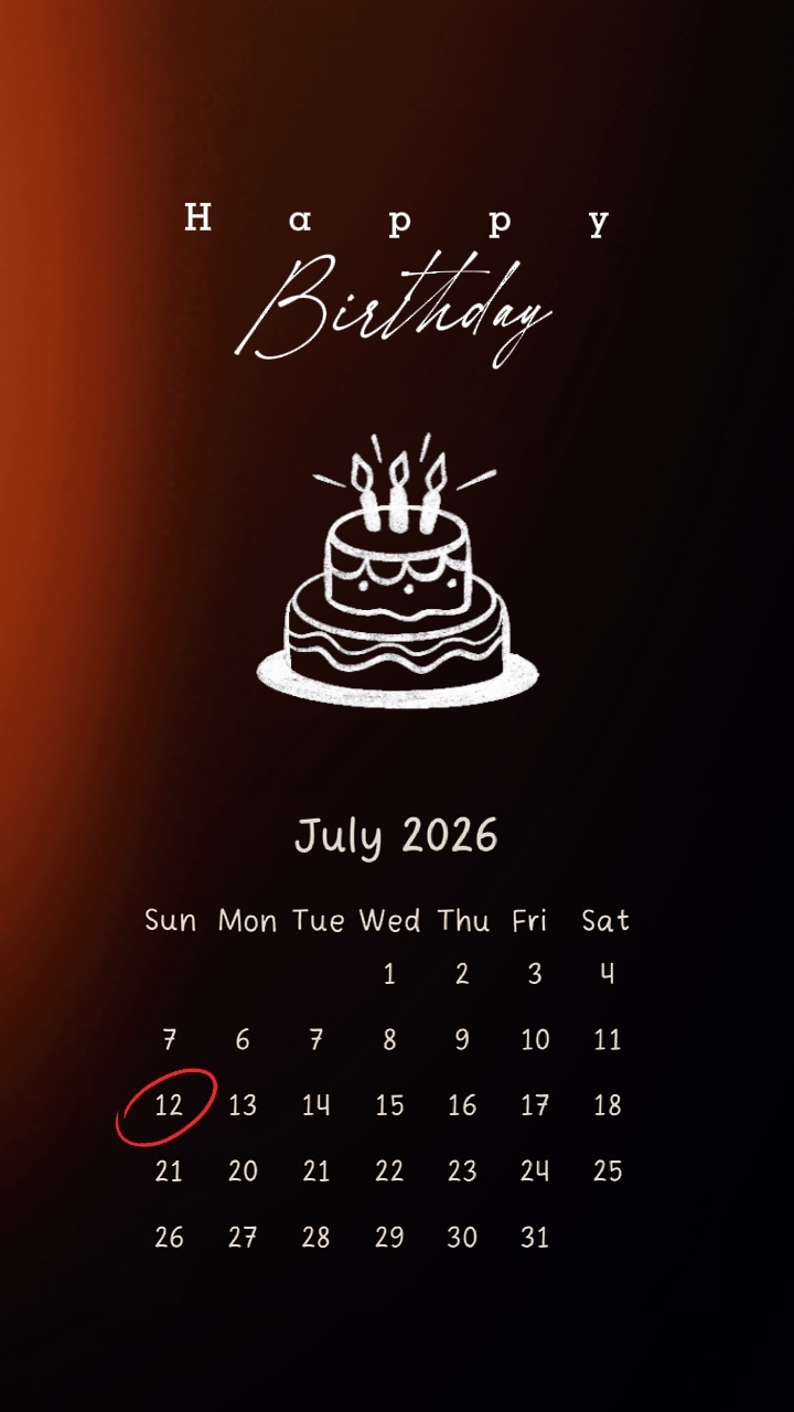 Ulang tahun 12 Juli