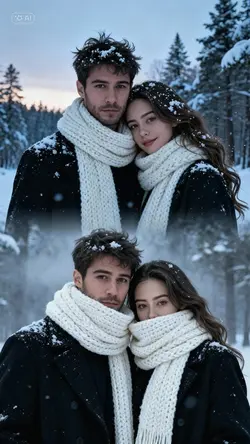AI Snow Couple
