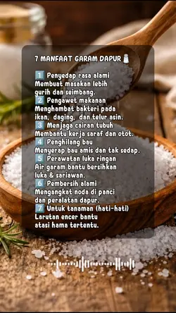Manfaat garam dapur