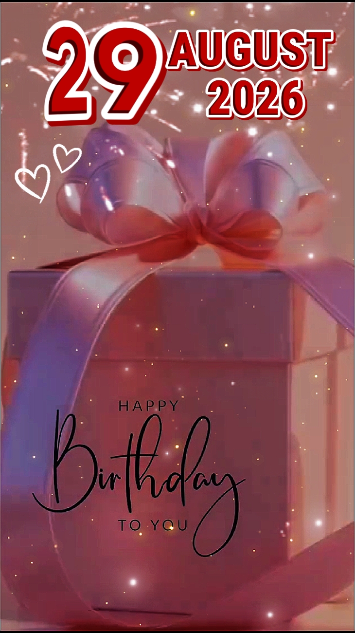 HBD 29 de agosto de 2026