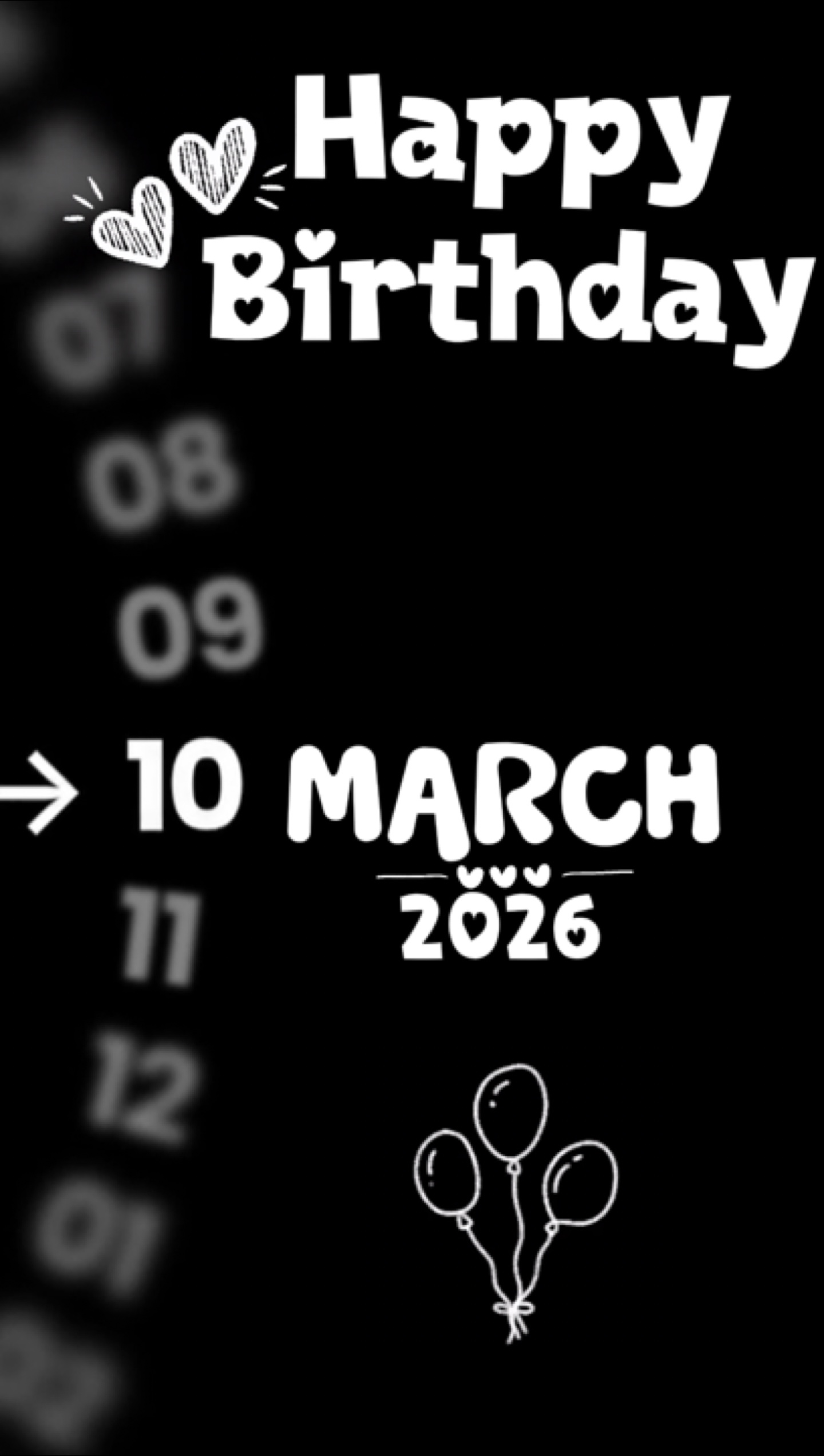 FELIZ CUMPLEAÑOS 10 DE MARZO