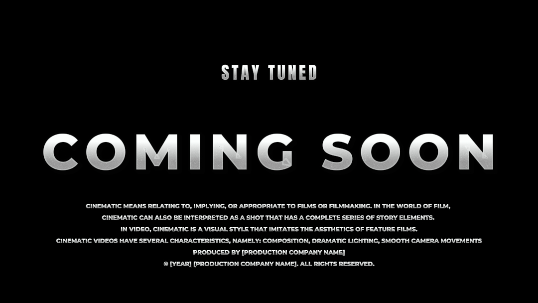 COMING SOON TRAILER