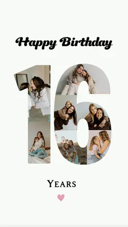 Birthday 16 years