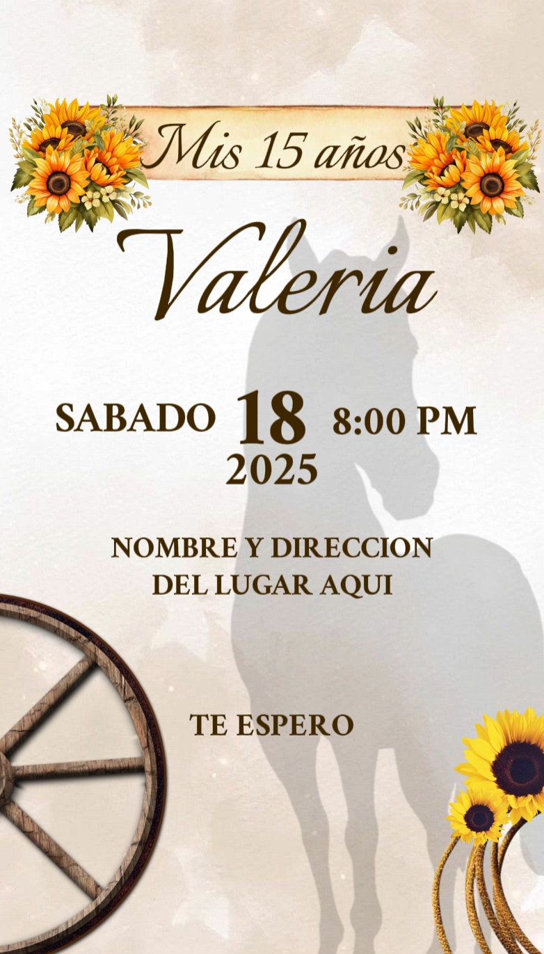invitacion Vaquera