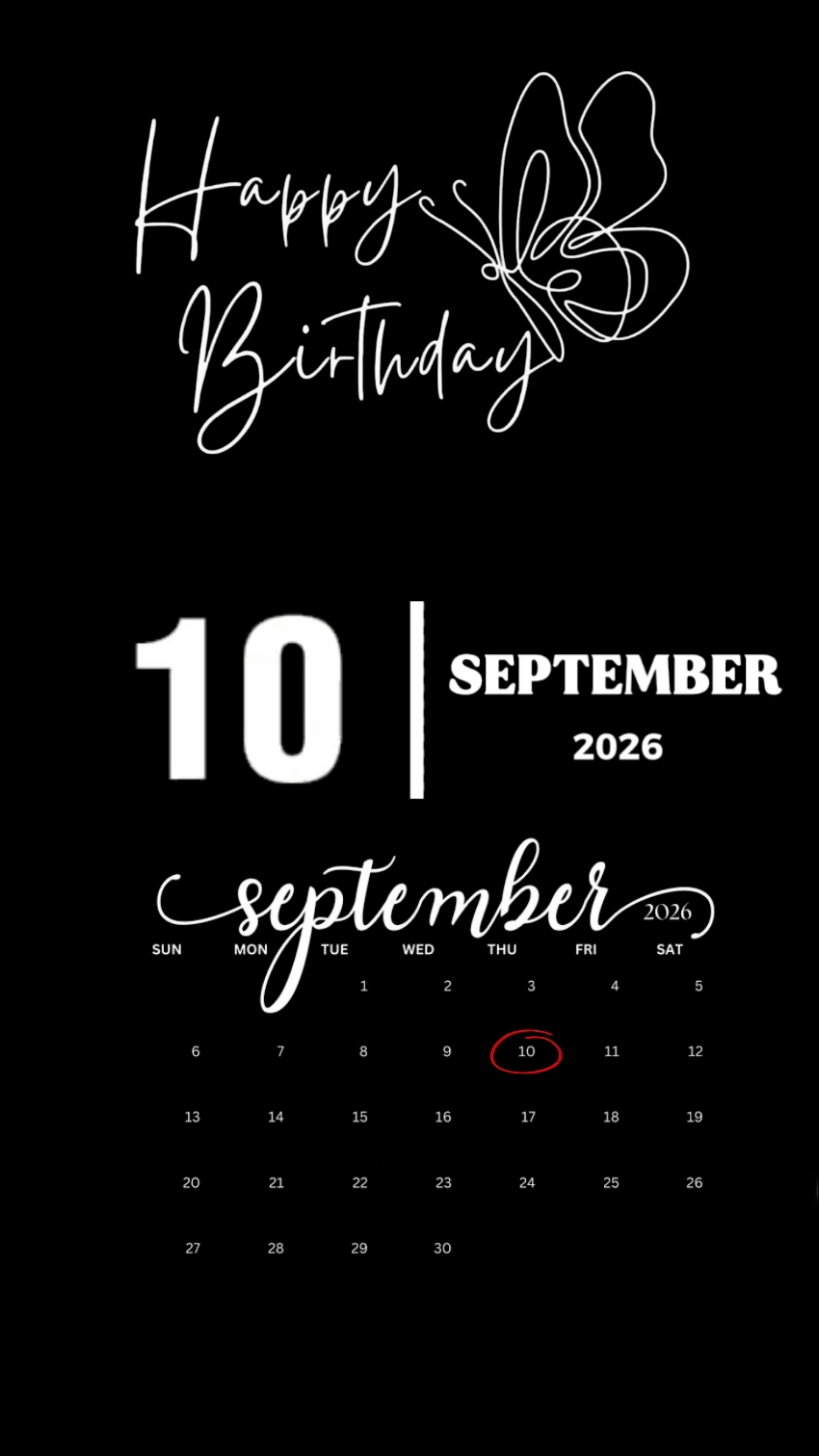 HBD 10 DE SETEMBRO 