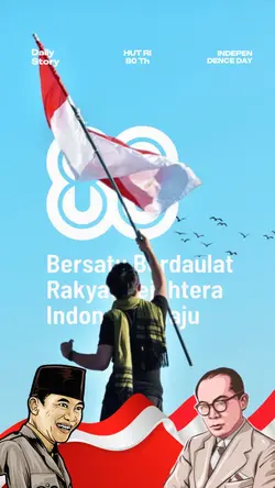 Twibbon Hut Ri 80