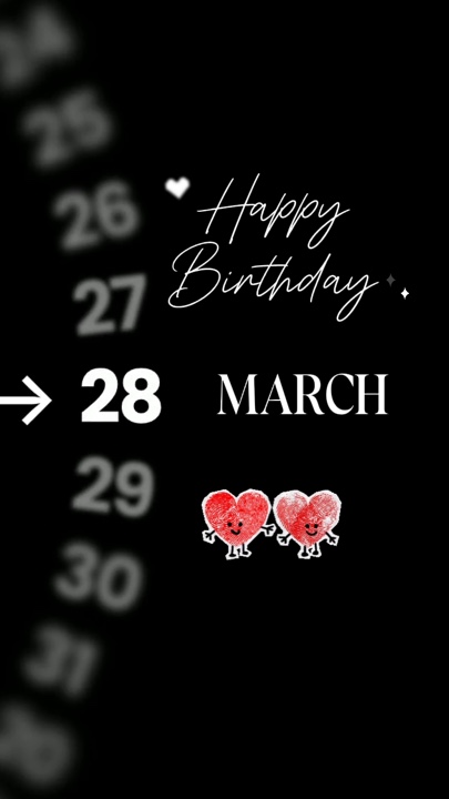 ANNIVERSAIRE 28 MARS
