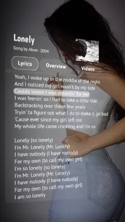 Lonely  - Akon lyric