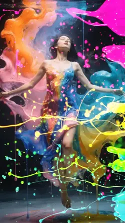 Rainbow paint effect