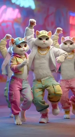 dance cat IA
