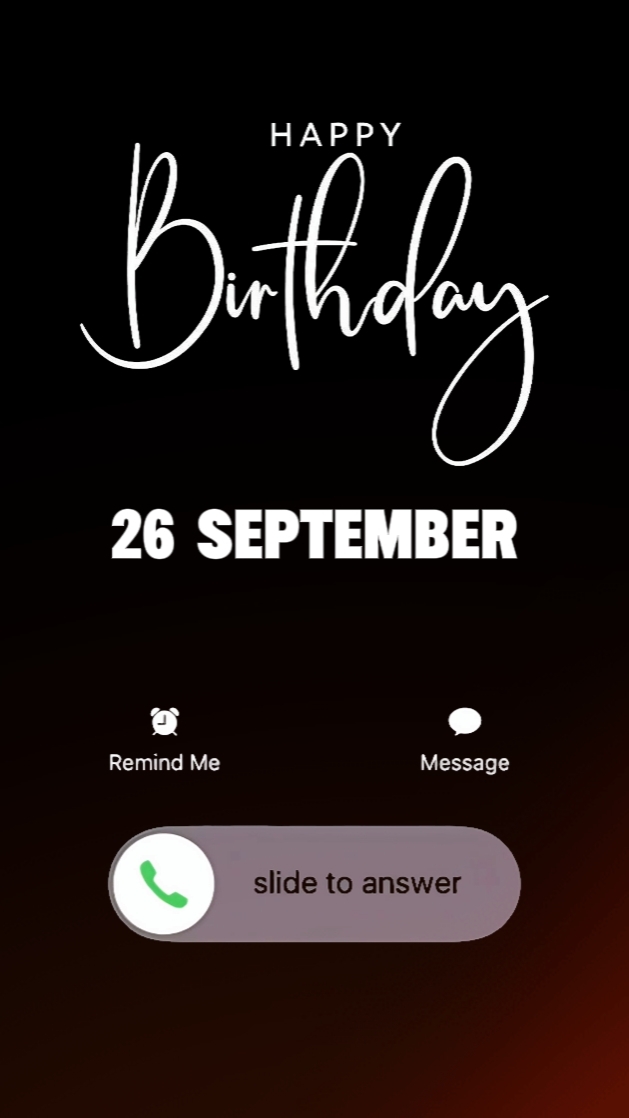 26 September B'day 