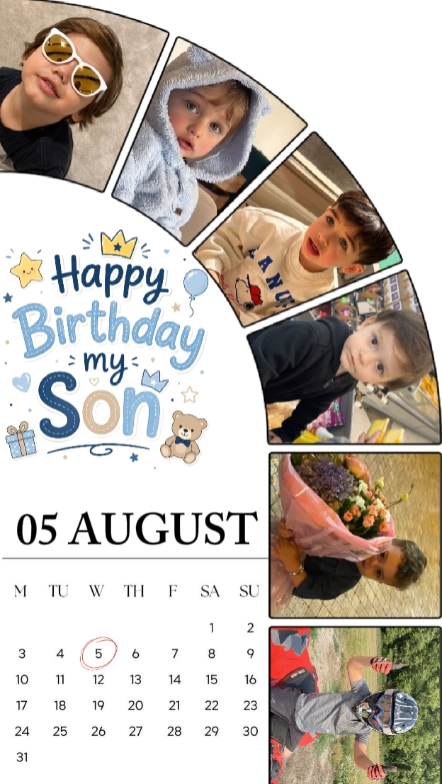 BDAY MY SON 5 AUGUST