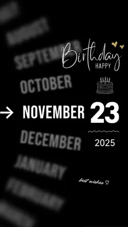 HBD 23 NOVEMBER 2025