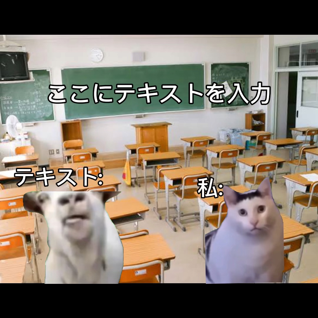 huh cat meme 猫のミーム