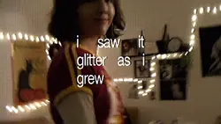 i saw it glitter
