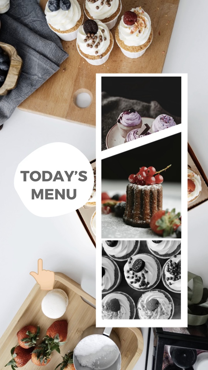Food Product Display User Interface TikTok Style