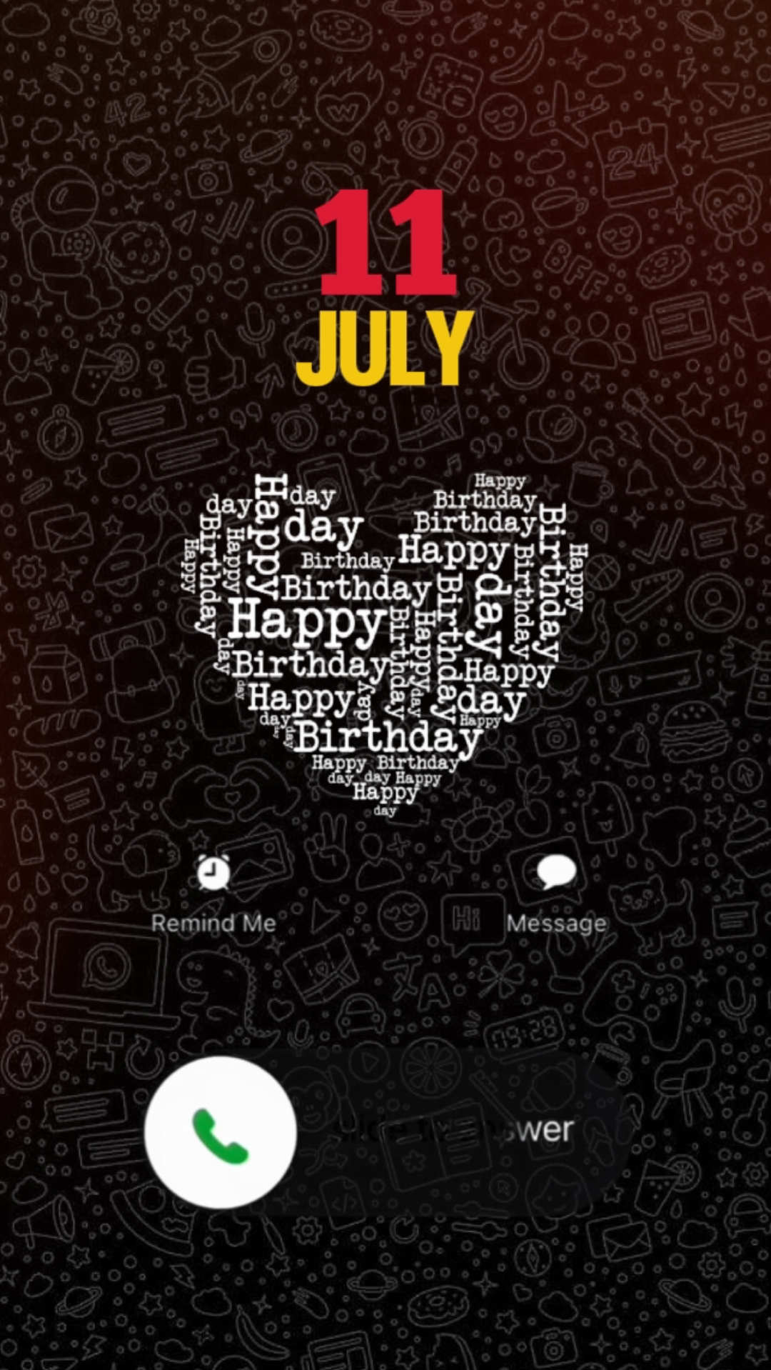 Mon anniversaire le 11 juillet