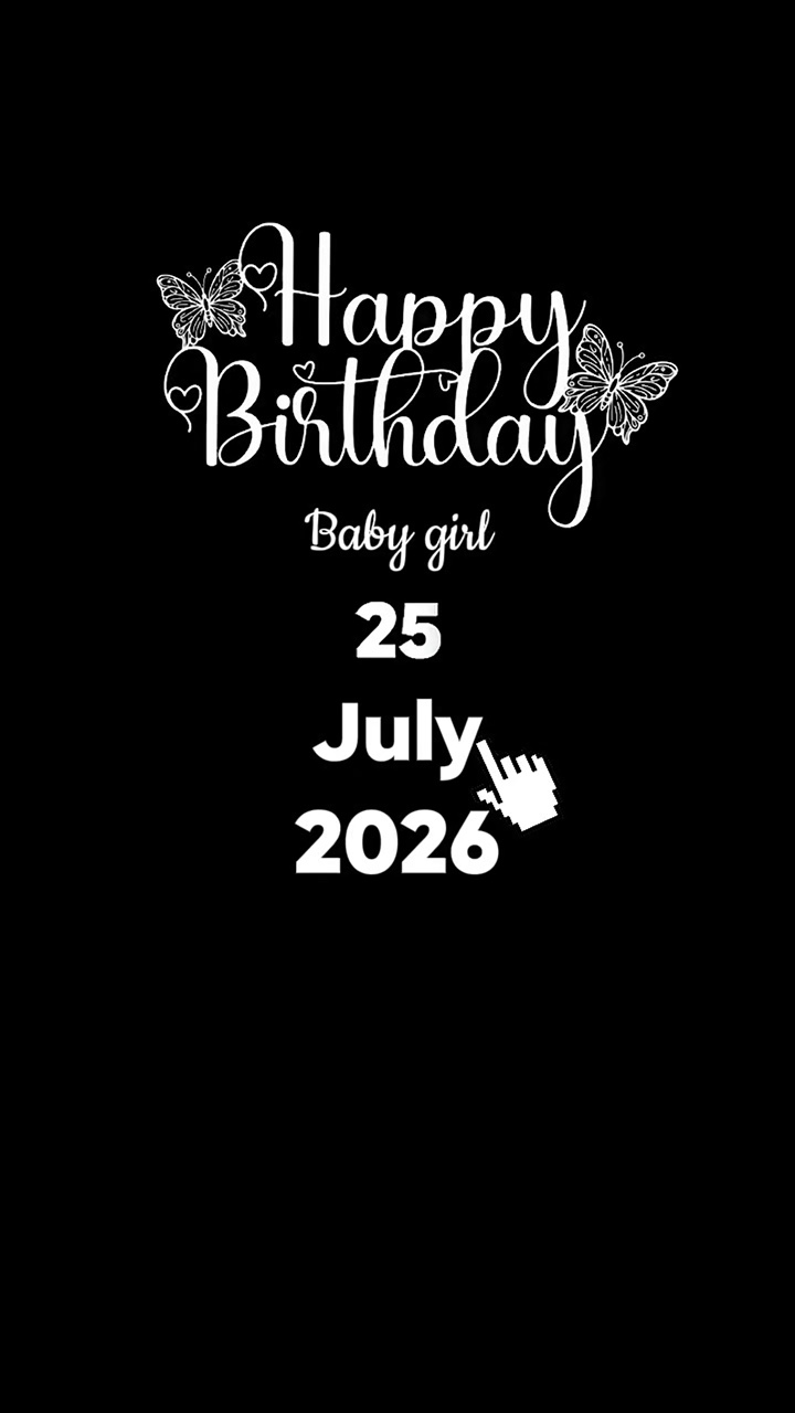 SELAMAT ULANG TAHUN BABYGIRL 25 JULI