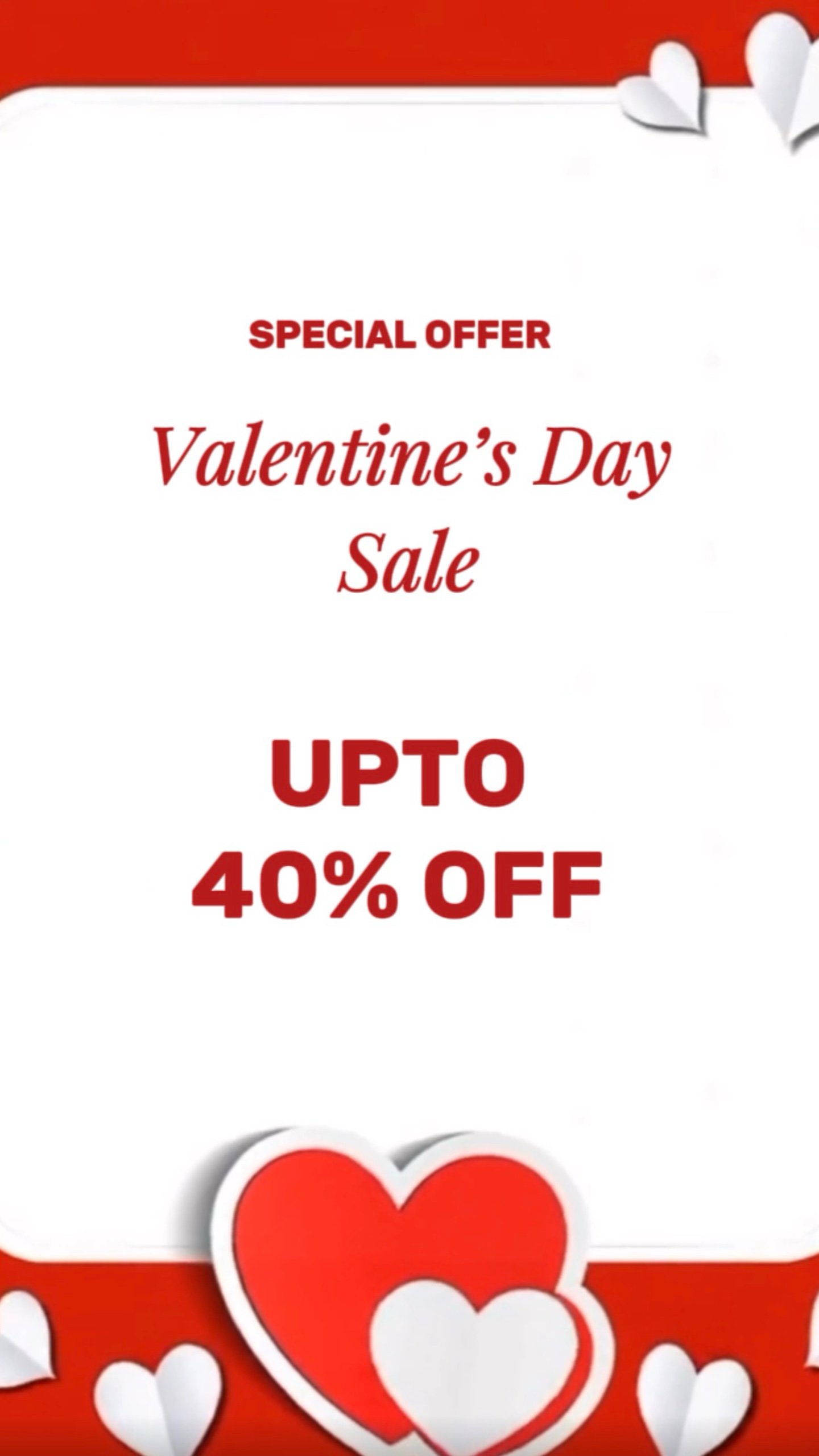Valentine’s Day sale