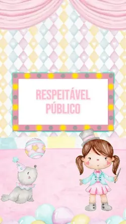 Convite Circo Rosa 