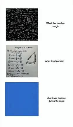 during exam