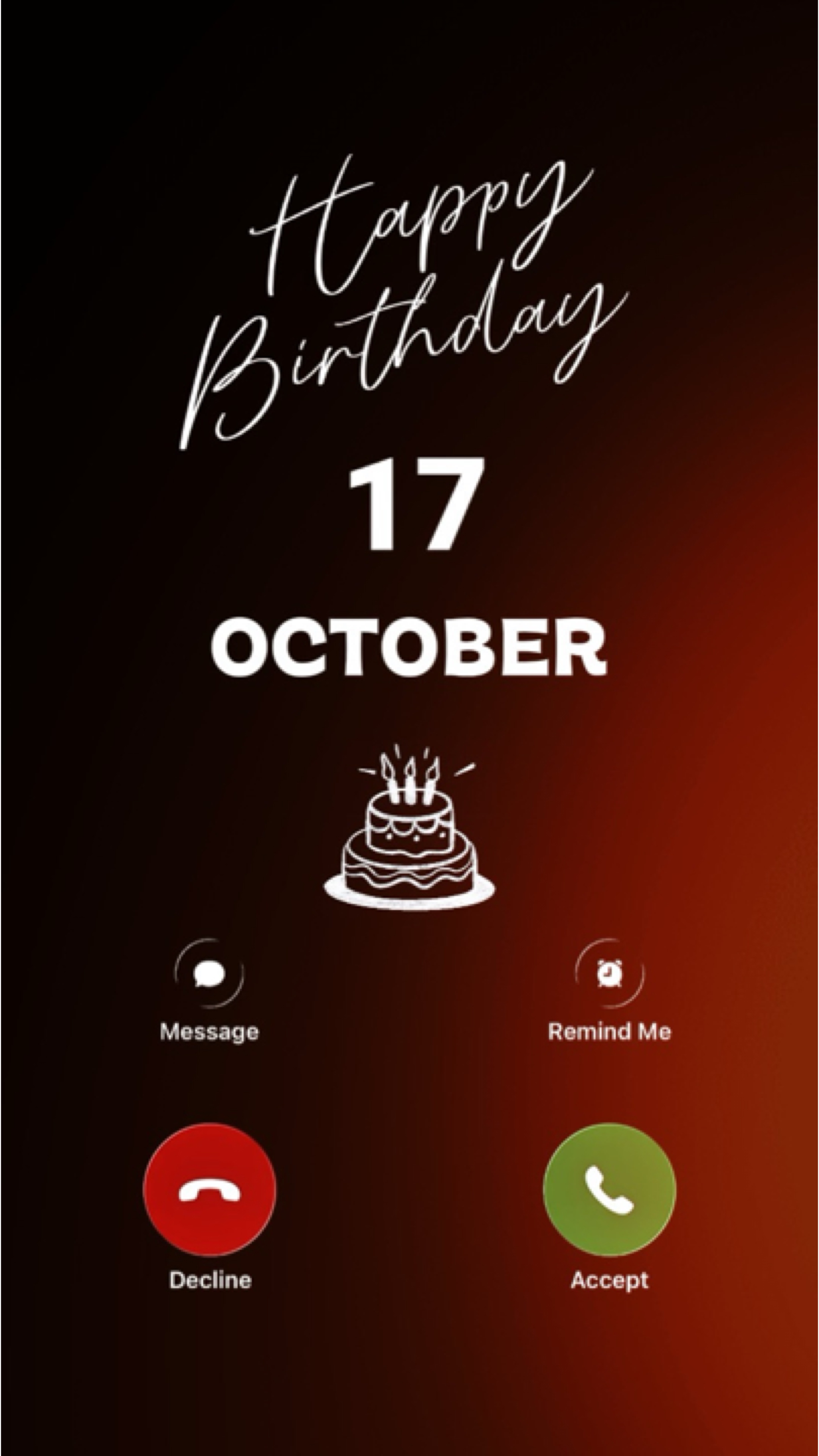 BIRTHDAY 17 OCTOBER