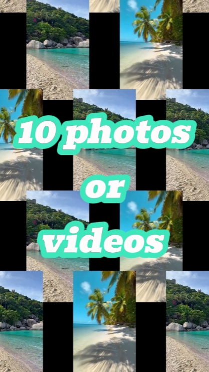 10 foto atau video 