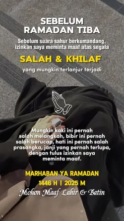 sebelum ramadan tiba