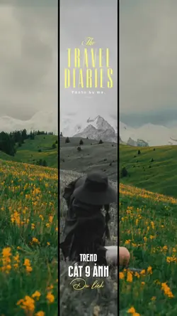 Cắt 9 ảnh du lịch 🌻