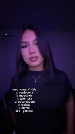 meu nome: Vitória 
