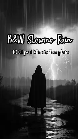 B&W Slowmo Rain 