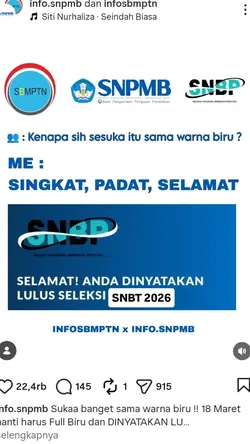 HARI INI LULUS UTBK
