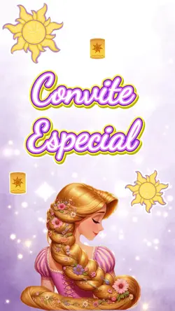 Convite Rapunzel 