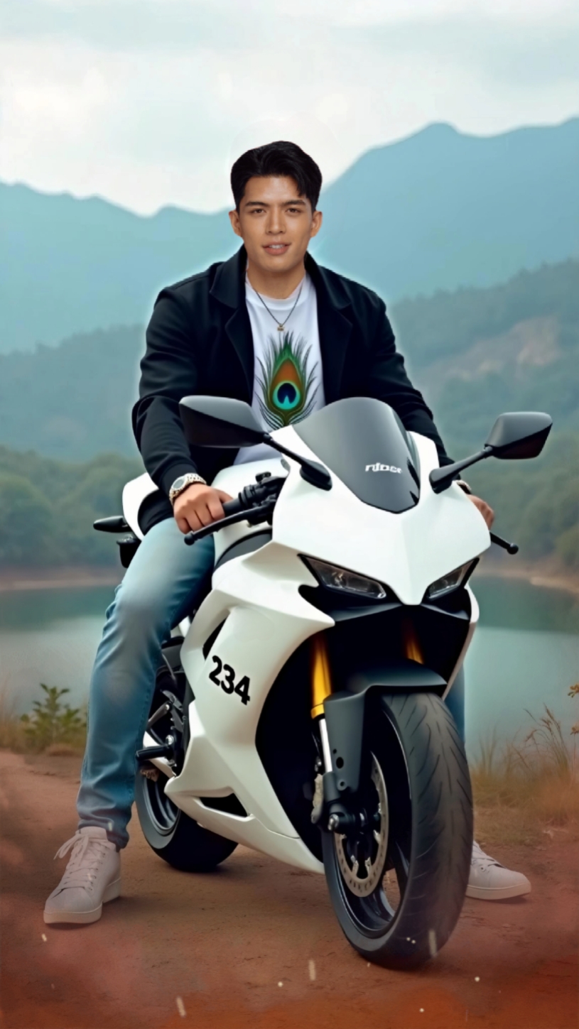 moto blanche
