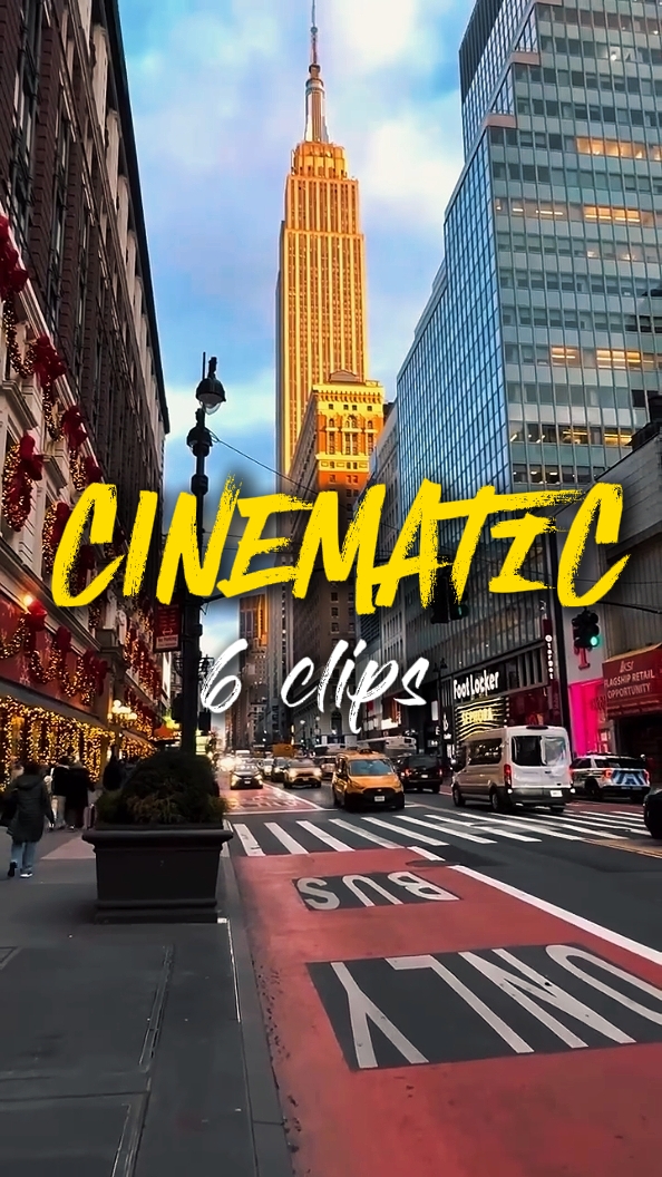 6 clips cinématiques 