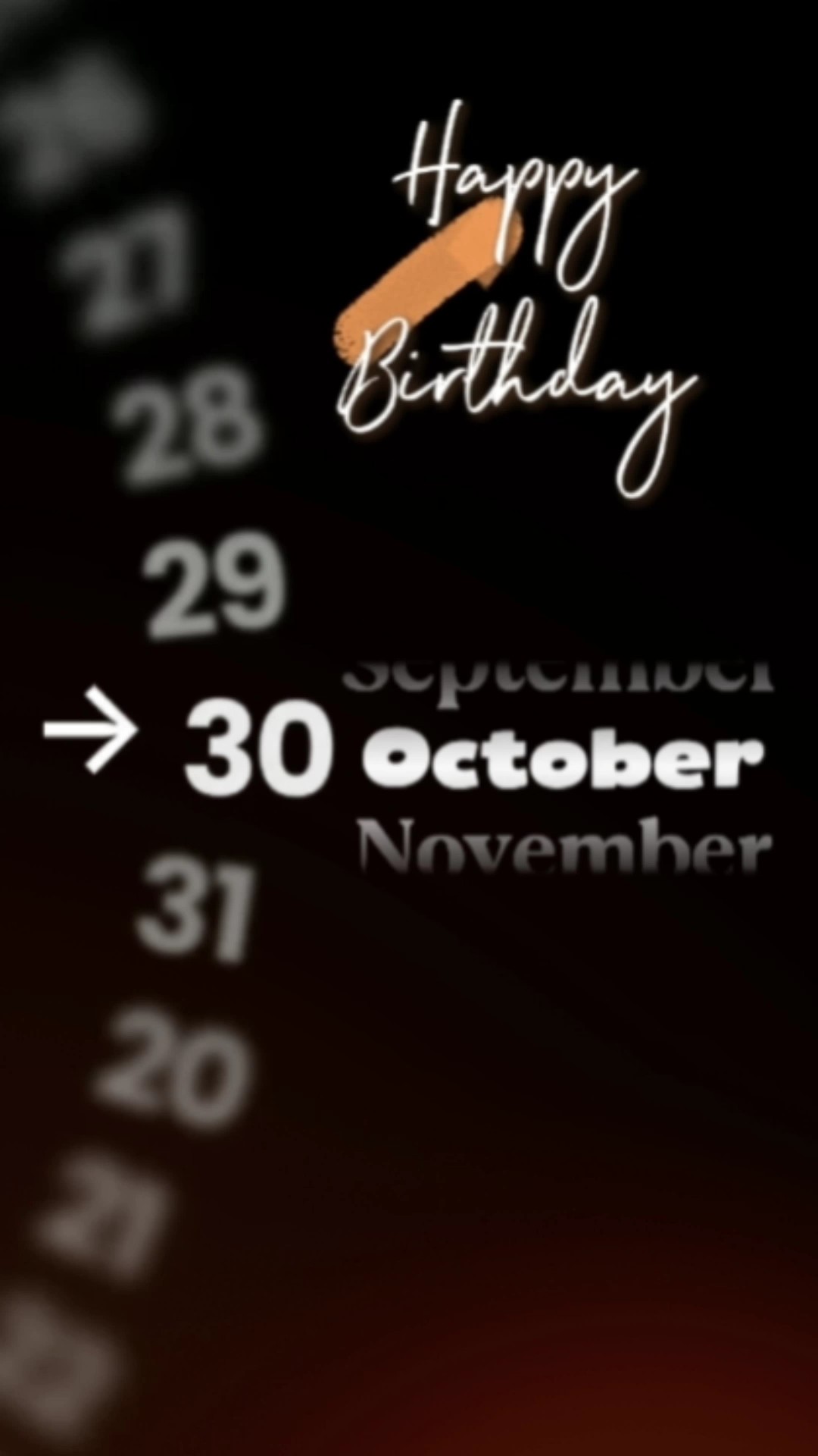HBD OCTOBER 30