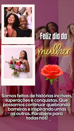 Feliz dia da mulher 
