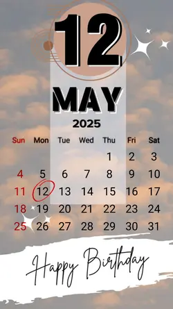 HBD 12 MAY 2025