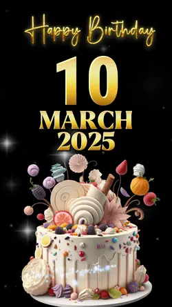 Birthday 10 Mar 2025