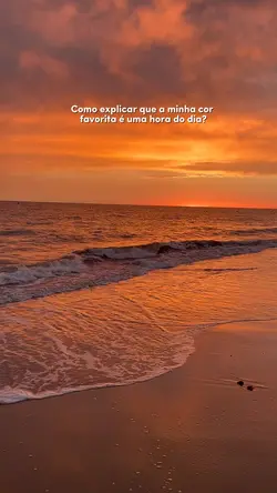 Pôr do sol.